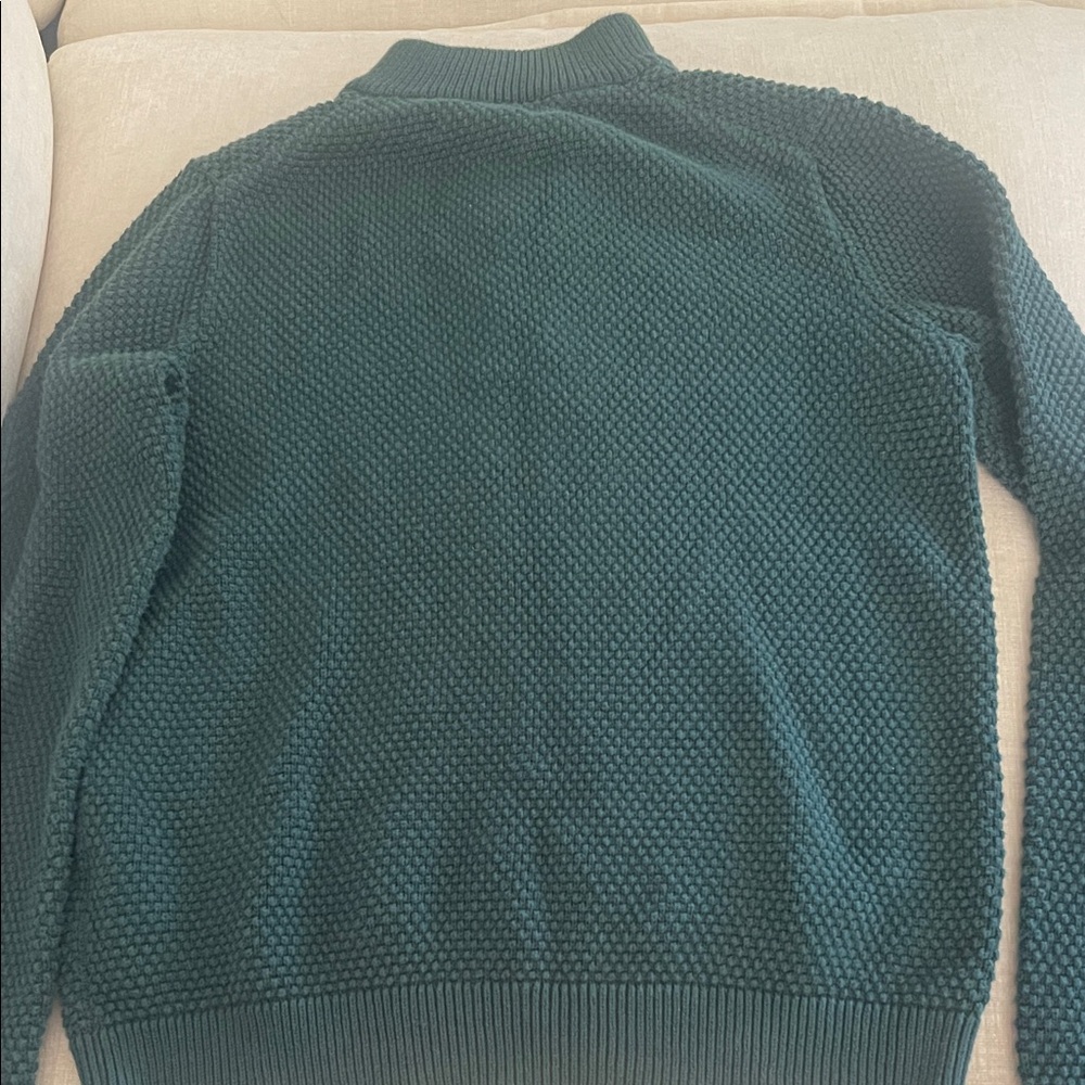 Vineyard Vines Kids Forest Green Textured Half-Zip Sweater - Picture 3 of 3